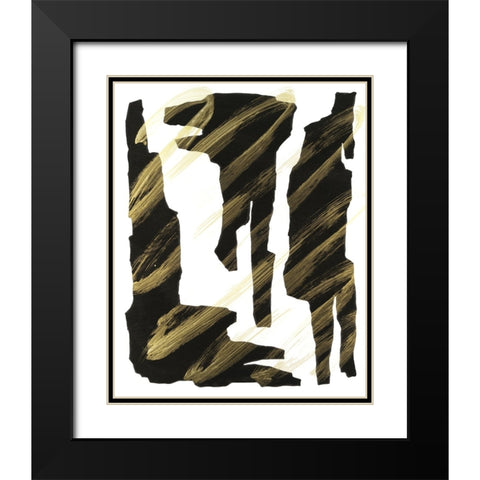 Onyx Obelisks III Black Modern Wood Framed Art Print with Double Matting by Willett, Michael