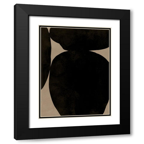 Heirloom Orbs II Black Modern Wood Framed Art Print with Double Matting by Green, Jacob
