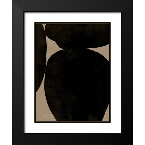 Heirloom Orbs II Black Modern Wood Framed Art Print with Double Matting by Green, Jacob