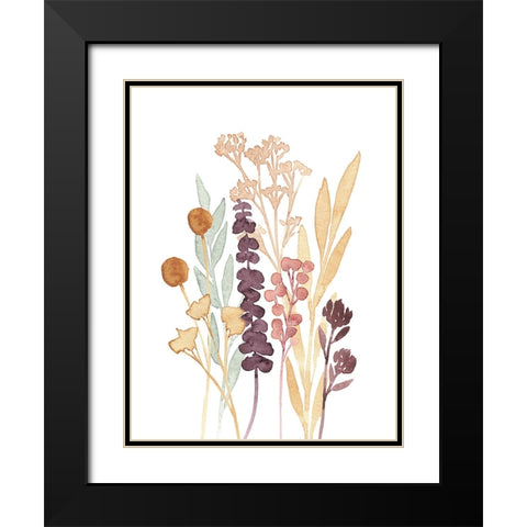 Gathered Bouquet III Black Modern Wood Framed Art Print with Double Matting by Warren, Annie