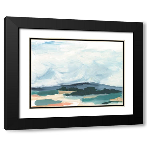 Pastel Vista I Black Modern Wood Framed Art Print with Double Matting by Harper, Ethan