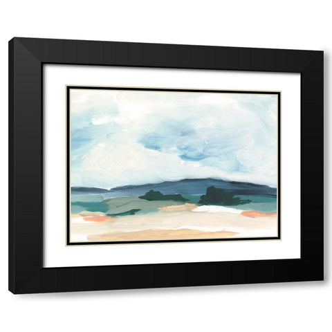 Pastel Vista II Black Modern Wood Framed Art Print with Double Matting by Harper, Ethan