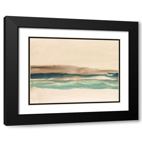 Layered Horizon I Black Modern Wood Framed Art Print with Double Matting by Harper, Ethan