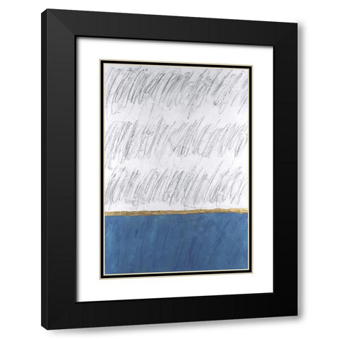 Chroma Tract II Black Modern Wood Framed Art Print with Double Matting by Willett, Michael
