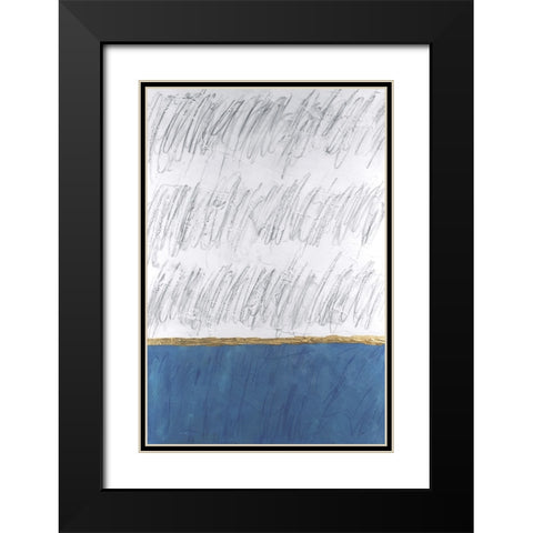 Chroma Tract II Black Modern Wood Framed Art Print with Double Matting by Willett, Michael