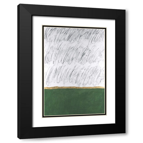 Chroma Tract III Black Modern Wood Framed Art Print with Double Matting by Willett, Michael