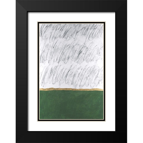 Chroma Tract III Black Modern Wood Framed Art Print with Double Matting by Willett, Michael