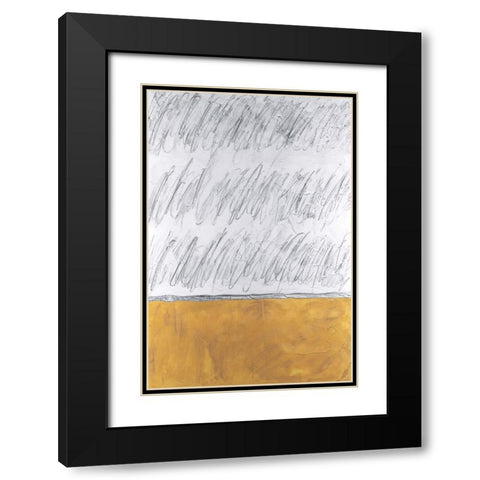 Chroma Tract IV Black Modern Wood Framed Art Print with Double Matting by Willett, Michael