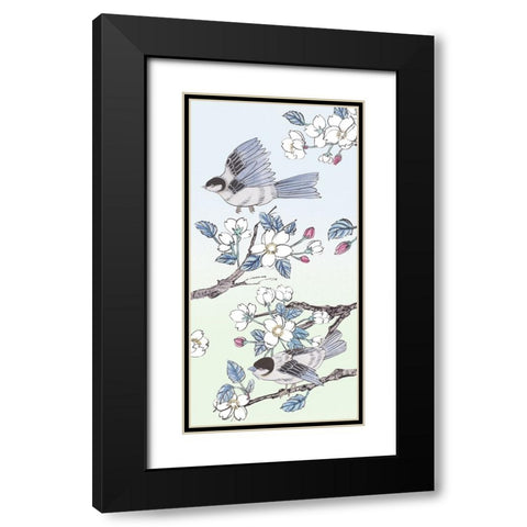 Whispers of Spring I Black Modern Wood Framed Art Print with Double Matting by Wang, Melissa