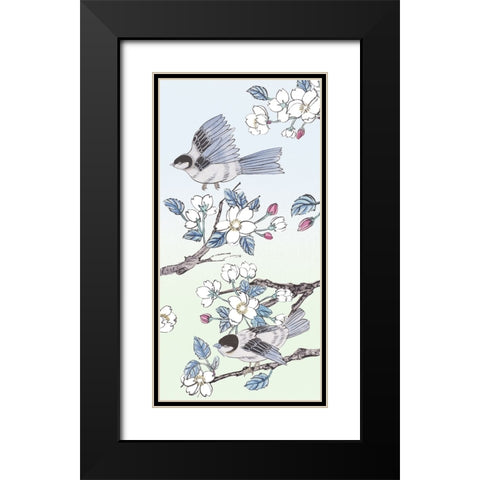 Whispers of Spring I Black Modern Wood Framed Art Print with Double Matting by Wang, Melissa