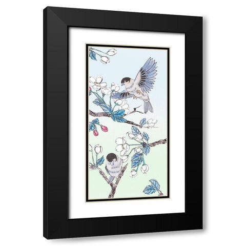 Whispers of Spring VI Black Modern Wood Framed Art Print with Double Matting by Wang, Melissa