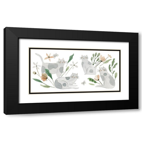 Morning Tiger VIII Black Modern Wood Framed Art Print with Double Matting by Wang, Melissa