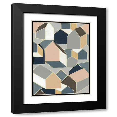 Dream House II Black Modern Wood Framed Art Print with Double Matting by Galapon, Nikki