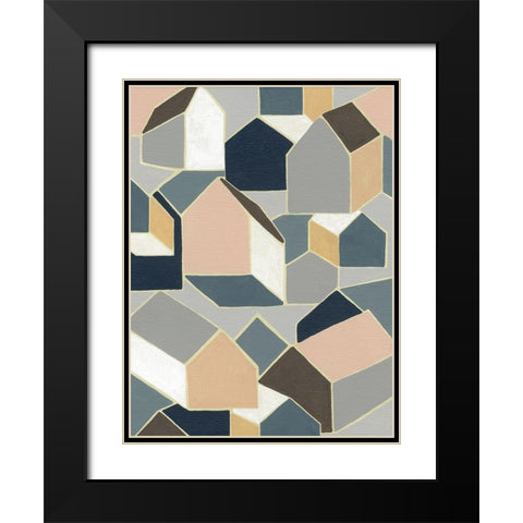 Dream House II Black Modern Wood Framed Art Print with Double Matting by Galapon, Nikki