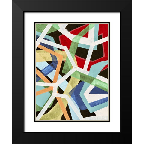 Magnetic Color I Black Modern Wood Framed Art Print with Double Matting by Galapon, Nikki