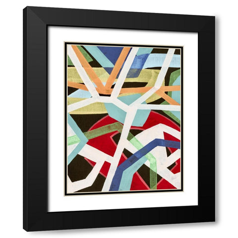 Magnetic Color II Black Modern Wood Framed Art Print with Double Matting by Galapon, Nikki