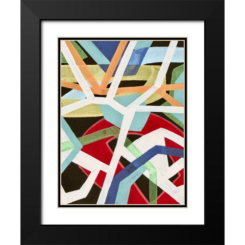 Magnetic Color II Black Modern Wood Framed Art Print with Double Matting by Galapon, Nikki