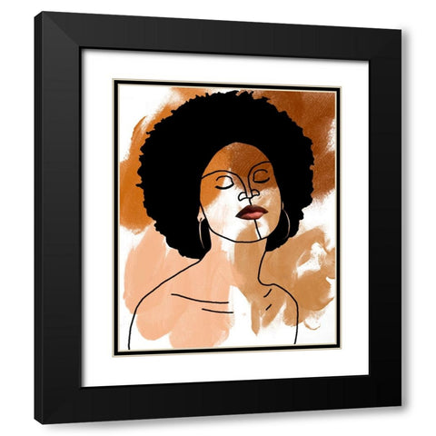 Phenomal Women I Black Modern Wood Framed Art Print with Double Matting by Saunders, Alonzo
