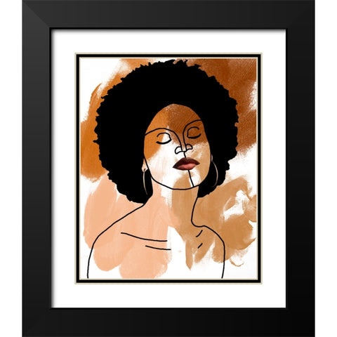 Phenomal Women I Black Modern Wood Framed Art Print with Double Matting by Saunders, Alonzo