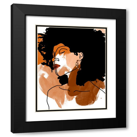 Phenomal Women II Black Modern Wood Framed Art Print with Double Matting by Saunders, Alonzo