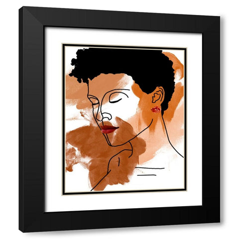 Phenomal Women III Black Modern Wood Framed Art Print with Double Matting by Saunders, Alonzo