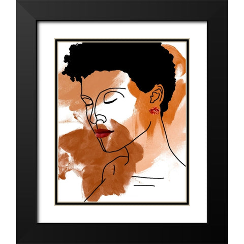 Phenomal Women III Black Modern Wood Framed Art Print with Double Matting by Saunders, Alonzo