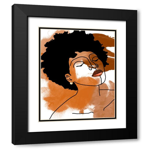 Phenomal Women IV Black Modern Wood Framed Art Print with Double Matting by Saunders, Alonzo