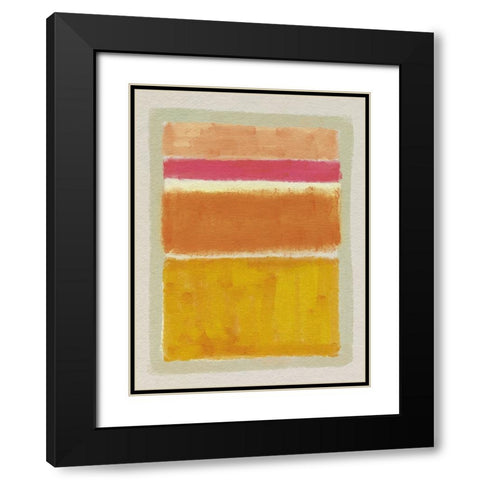 Rothko Inspired Tonescape I Black Modern Wood Framed Art Print with Double Matting by Barnes, Victoria