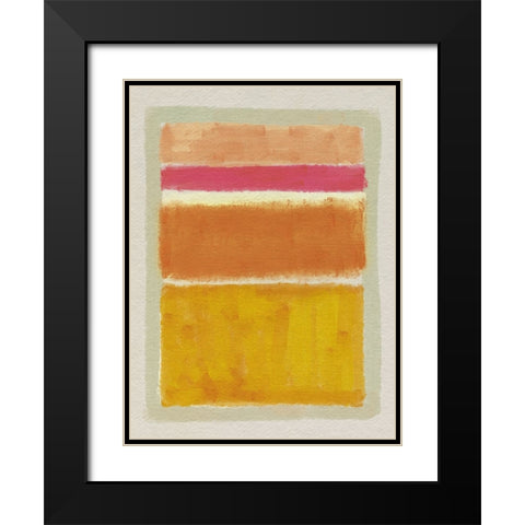 Rothko Inspired Tonescape I Black Modern Wood Framed Art Print with Double Matting by Barnes, Victoria