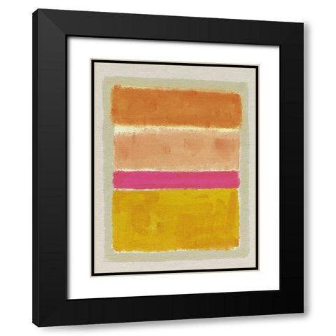 Rothko Inspired Tonescape II Black Modern Wood Framed Art Print with Double Matting by Barnes, Victoria