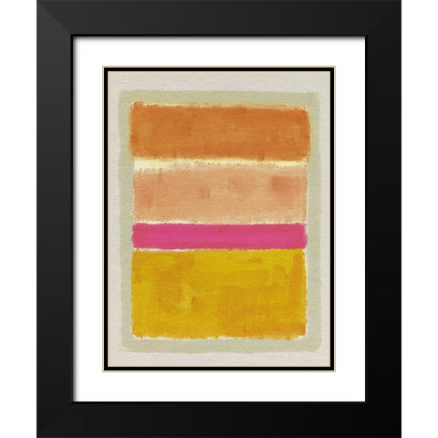 Rothko Inspired Tonescape II Black Modern Wood Framed Art Print with Double Matting by Barnes, Victoria