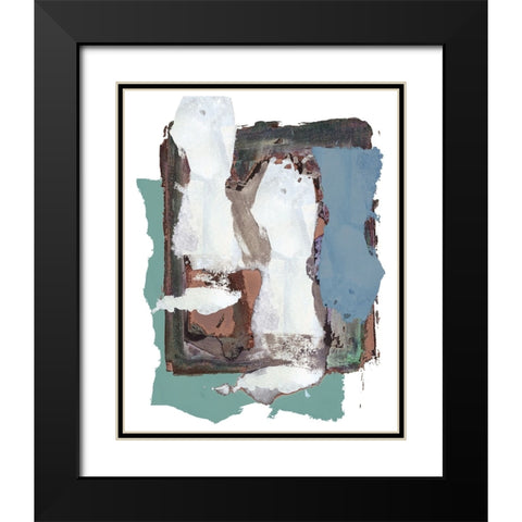 Brights Soft Wash I Black Modern Wood Framed Art Print with Double Matting by Cartissi