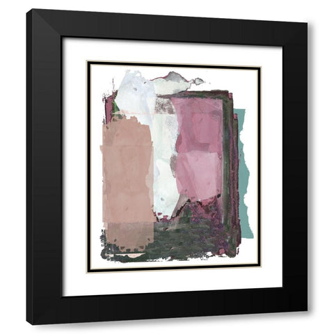Brights Soft Wash II Black Modern Wood Framed Art Print with Double Matting by Cartissi