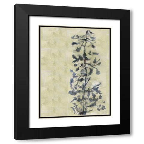 Chinoiserie 2 Tan I Black Modern Wood Framed Art Print with Double Matting by Cartissi