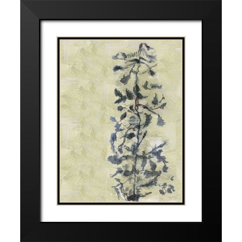 Chinoiserie 2 Tan I Black Modern Wood Framed Art Print with Double Matting by Cartissi