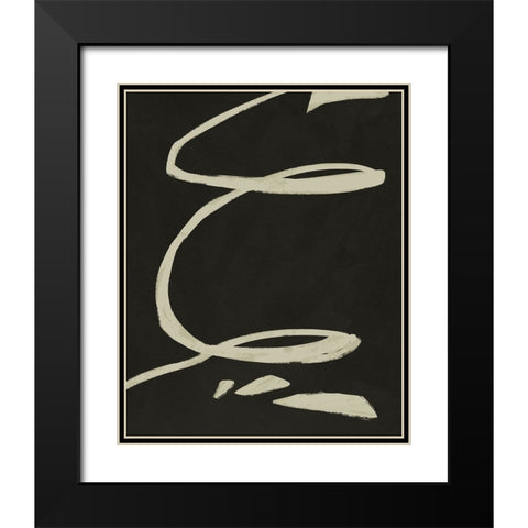 Neutral Spring III Black Modern Wood Framed Art Print with Double Matting by Green, Jacob