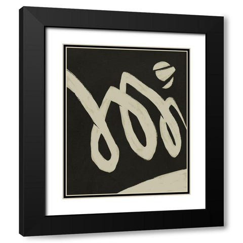 Neutral Spring IV Black Modern Wood Framed Art Print with Double Matting by Green, Jacob