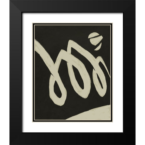 Neutral Spring IV Black Modern Wood Framed Art Print with Double Matting by Green, Jacob