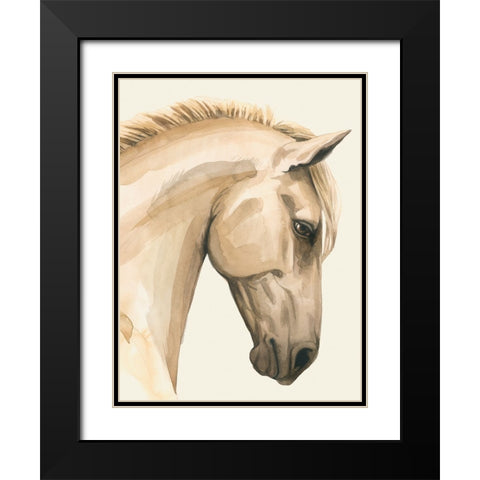 Golden Palomino I Black Modern Wood Framed Art Print with Double Matting by Popp, Grace