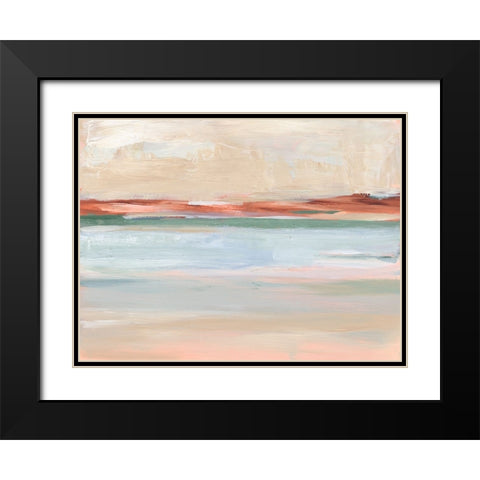 Sienna Horizon II Black Modern Wood Framed Art Print with Double Matting by Harper, Ethan