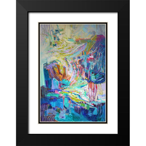 Gathering up the Goddess I Black Modern Wood Framed Art Print with Double Matting by Fagan, Dorothy