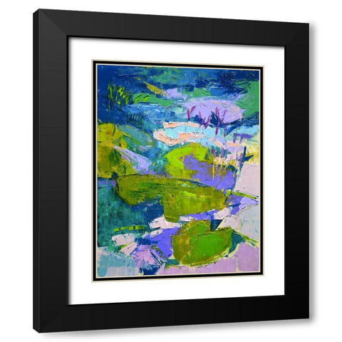 Glitter Me Happy I Black Modern Wood Framed Art Print with Double Matting by Fagan, Dorothy
