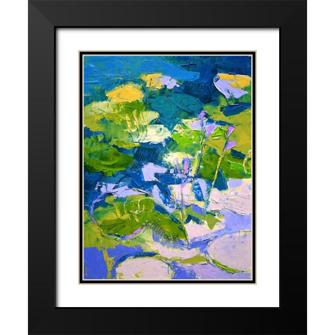 Glitter Me Happy II Black Modern Wood Framed Art Print with Double Matting by Fagan, Dorothy