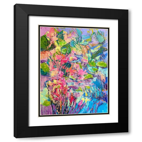 Hot Pink Goddess I Black Modern Wood Framed Art Print with Double Matting by Fagan, Dorothy