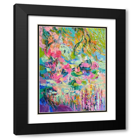 Hot Pink Goddess II Black Modern Wood Framed Art Print with Double Matting by Fagan, Dorothy