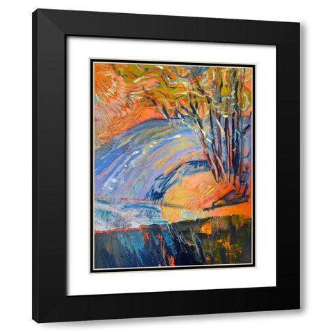 Cadmium Winter Solstice III Black Modern Wood Framed Art Print with Double Matting by Fagan, Dorothy