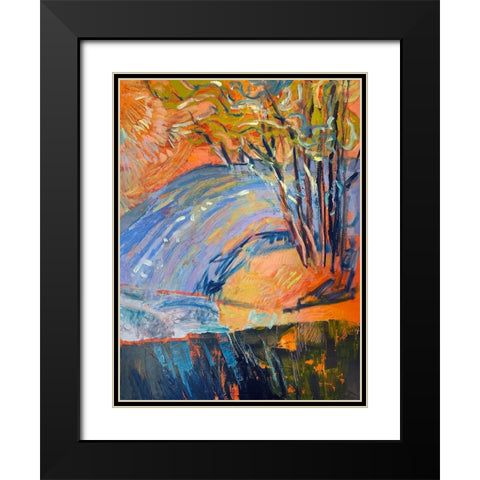 Cadmium Winter Solstice III Black Modern Wood Framed Art Print with Double Matting by Fagan, Dorothy