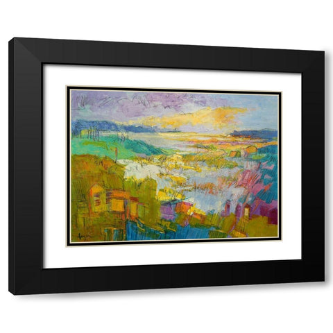 Diamond Girl Dances Black Modern Wood Framed Art Print with Double Matting by Fagan, Dorothy
