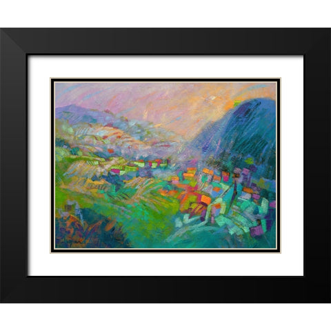 Embraced Black Modern Wood Framed Art Print with Double Matting by Fagan, Dorothy