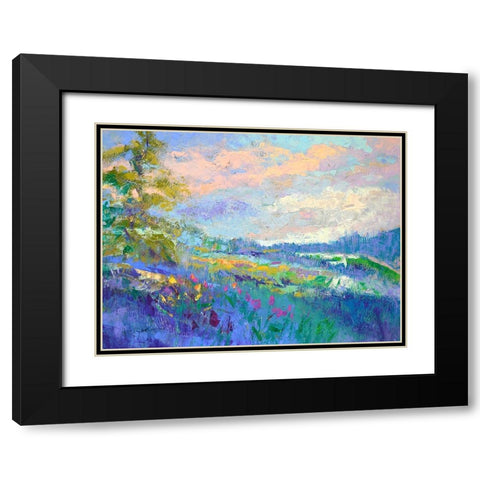 On a Happy Day Black Modern Wood Framed Art Print with Double Matting by Fagan, Dorothy